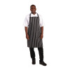 Whites Bib Apron Black/White Butchers Stripe Whites Bib Apron Black/White Butchers Stripe