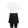 Whites Waist Apron Polycotton Black Whites Waist Apron Polycotton Black