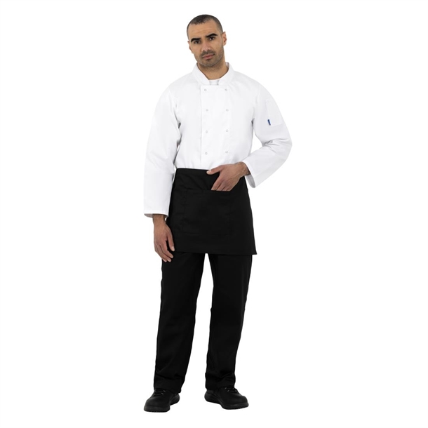 Whites Waist Apron Polycotton Black Whites Waist Apron Polycotton Black