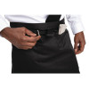 Whites Waist Apron Polycotton Black Whites Waist Apron Polycotton Black