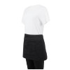 Whites Waist Apron Polycotton Black Whites Waist Apron Polycotton Black