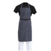 Whites Butchers Stripe Bib Apron Blue/White (5 Pack)
