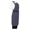 Whites Butchers Stripe Bib Apron Blue/White (5 Pack)