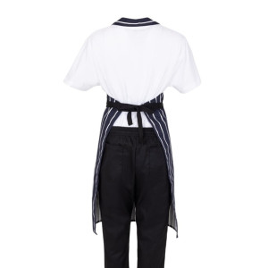 Whites Butchers Stripe Bib Apron Blue/White (5 Pack)