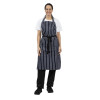 Whites Butchers Stripe Bib Apron Blue/White (5 Pack)