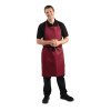 Whites Bib Apron Polycotton Burgundy Whites Bib Apron Polycotton Burgundy