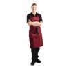 Whites Bib Apron Polycotton Burgundy Whites Bib Apron Polycotton Burgundy