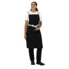 Southside X-Cross Back Bib Apron Denim Black with Grey Ties Southside X-Cross Back Bib Apron Denim Black with Grey Ties