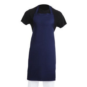 Whites Bib Apron Polycotton Navy Blue