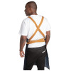 Southside X-Cross Back Bib Apron Denim Blue with Tan Ties