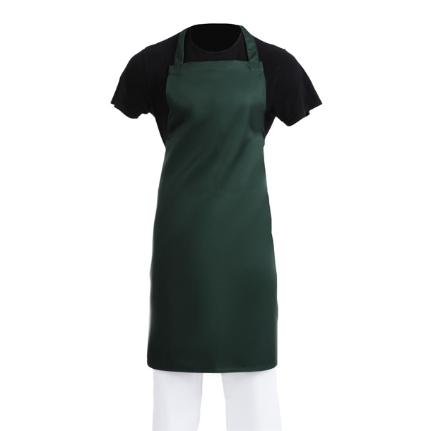 Whites Bib Apron Polycotton Green Whites Bib Apron Polycotton Green