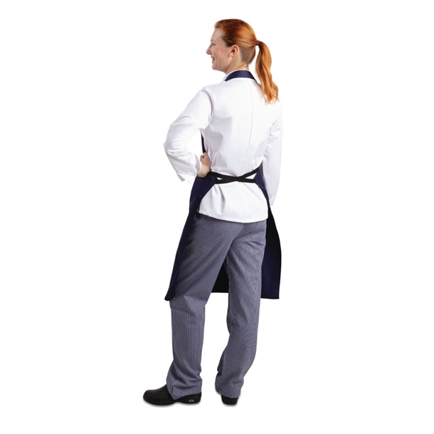 Whites Bib Apron Polycotton Navy Blue Whites Bib Apron Polycotton Navy Blue