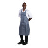 Whites Water Resistant Bib Apron Blue/White Stripe Whites Water Resistant Bib Apron Blue/White Stripe