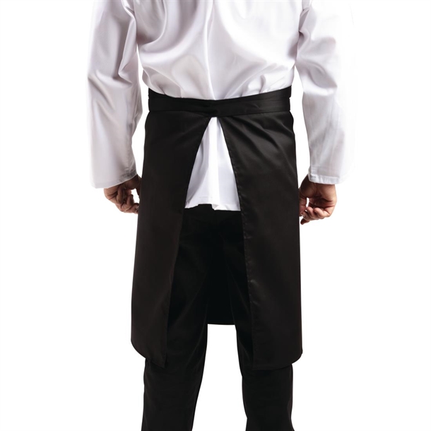 Whites Bistro Apron Polycotton Black Whites Bistro Apron Polycotton Black
