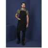 Southside Linen Blend Bib Apron Black