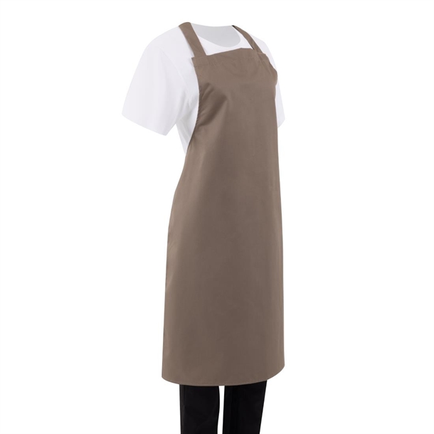 Whites Bib Apron Polycotton Tan Whites Bib Apron Polycotton Tan