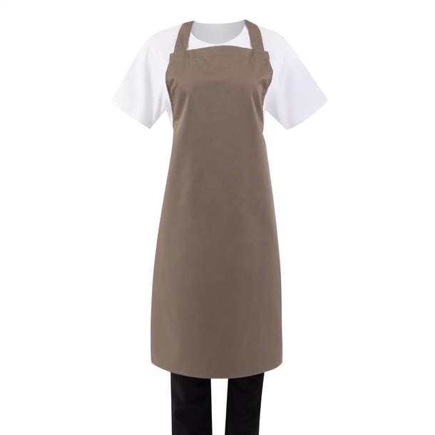 Whites Bib Apron Polycotton Tan Whites Bib Apron Polycotton Tan