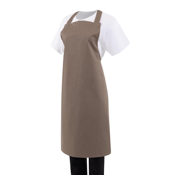 Whites Bib Apron Polycotton Tan Whites Bib Apron Polycotton Tan