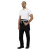 Southside Waist Apron Denim Black with Grey Ties Southside Waist Apron Denim Black with Grey Ties