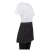 Southside Waist Apron Denim Black with Grey Ties Southside Waist Apron Denim Black with Grey Ties