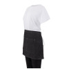 Southside Waist Apron Denim Black with Grey Ties Southside Waist Apron Denim Black with Grey Ties