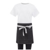 Southside Waist Apron Denim Black with Grey Ties Southside Waist Apron Denim Black with Grey Ties
