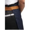Southside Bib Apron Denim Blue with Tan Ties