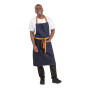Southside Bib Apron Denim Blue with Tan Ties