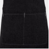 Southside Waist Apron Denim Black with Grey Ties Southside Waist Apron Denim Black with Grey Ties