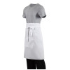 Whites Bistro Apron Polycotton White with Pocket