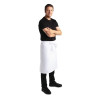 Whites Bistro Apron Polycotton White with Pocket