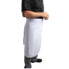 Whites Bistro Apron Polycotton White with Pocket
