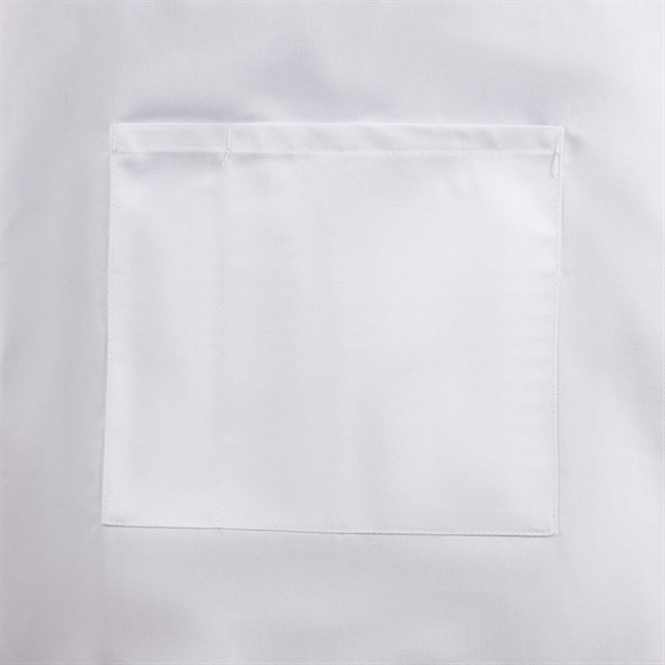 Whites Bistro Apron Polycotton White with Pocket