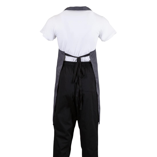 Whites Polycotton Bib Apron Charcoal Whites Polycotton Bib Apron Charcoal
