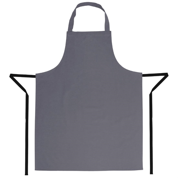 Whites Polycotton Bib Apron Charcoal Whites Polycotton Bib Apron Charcoal