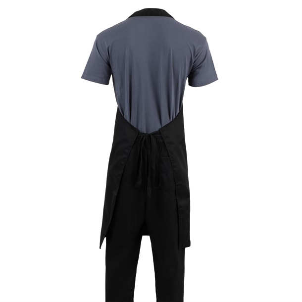 Whites Bib Apron Polycotton Black XL Whites Bib Apron Polycotton Black XL