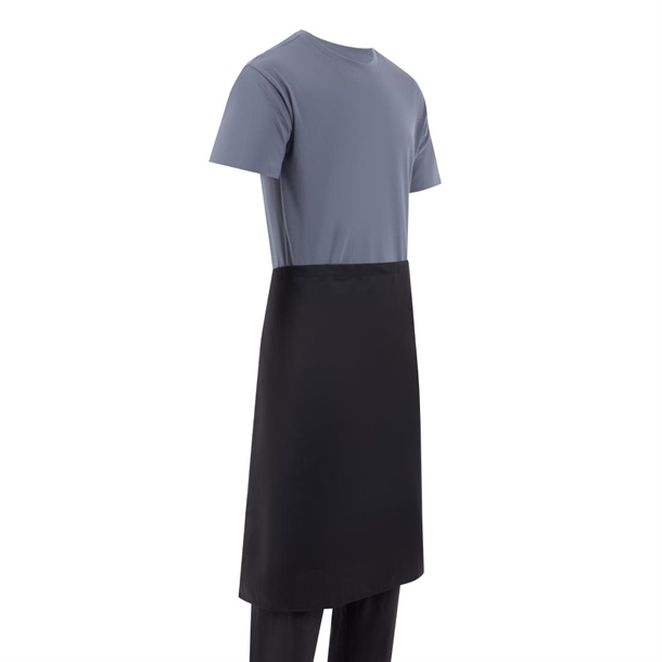Whites Bistro Apron Polycotton Black with Pocket Whites Bistro Apron Polycotton Black with Pocket