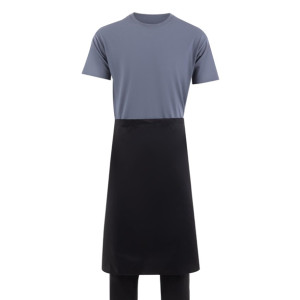 Whites Bistro Apron Polycotton Black with Pocket