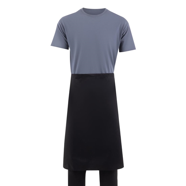 Whites Bistro Apron Polycotton Black with Pocket Whites Bistro Apron Polycotton Black with Pocket