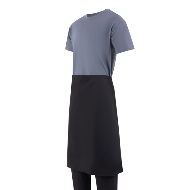 Whites Bistro Apron Polycotton Black with Pocket Whites Bistro Apron Polycotton Black with Pocket