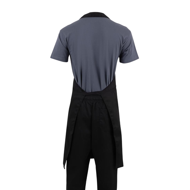 Whites Bib Apron Polycotton Black XL Whites Bib Apron Polycotton Black XL