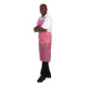 Whites Water Resistant Bib Apron Red/White Stripe Whites Water Resistant Bib Apron Red/White Stripe