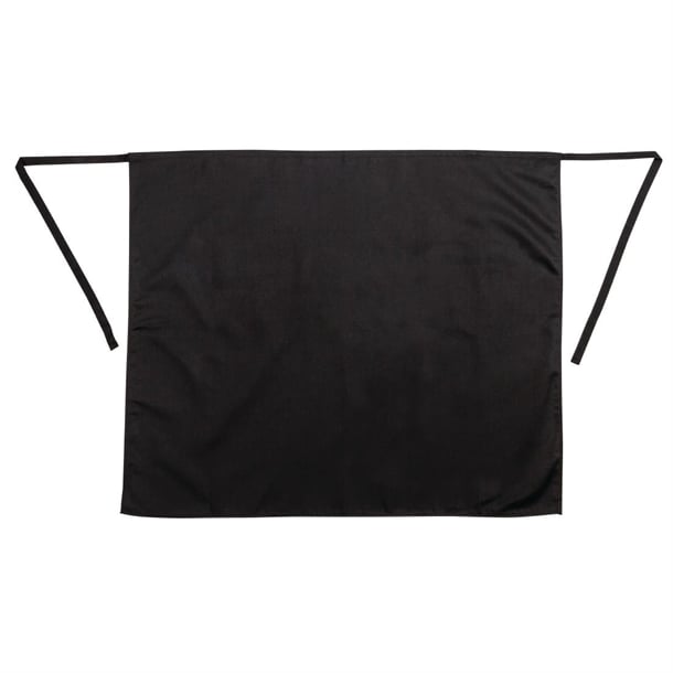 Whites Bistro Apron Polycotton Black with Pocket Whites Bistro Apron Polycotton Black with Pocket