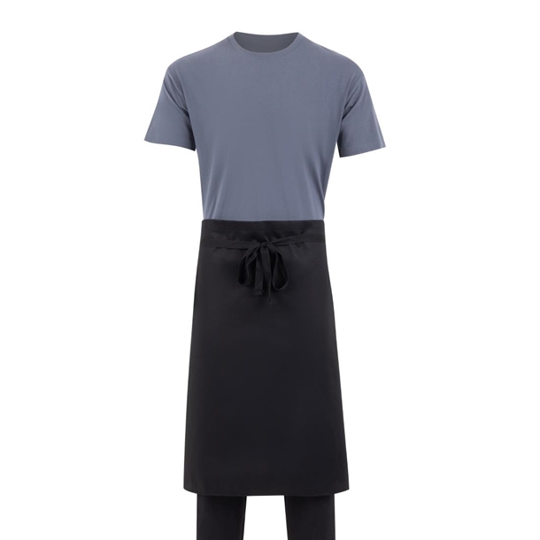 Whites Bistro Apron Polycotton Black with Pocket Whites Bistro Apron Polycotton Black with Pocket