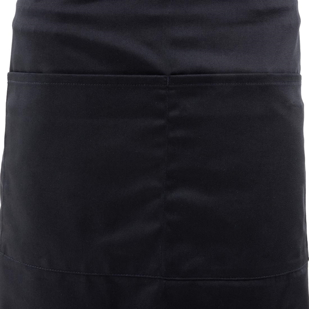 Whites Bistro Apron Polycotton Black with Pocket Whites Bistro Apron Polycotton Black with Pocket