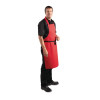 Whites Bib Apron Polycotton Red Whites Bib Apron Polycotton Red
