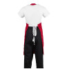 Whites Bib Apron Polycotton Red Whites Bib Apron Polycotton Red