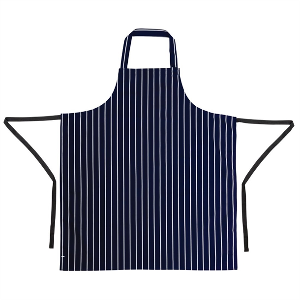 Whites Bib Apron Blue/White Butchers Stripe XL Whites Bib Apron Blue/White Butchers Stripe XL