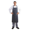 Whites Bib Apron Blue/White Butchers Stripe XL Whites Bib Apron Blue/White Butchers Stripe XL
