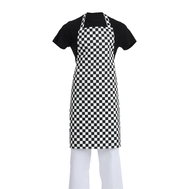 Whites Bib Apron Black/White Check
